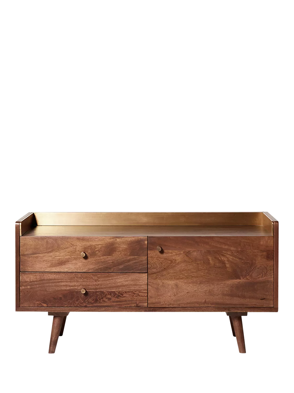 Swoon Fresco media unit light brown mango wood, UK version