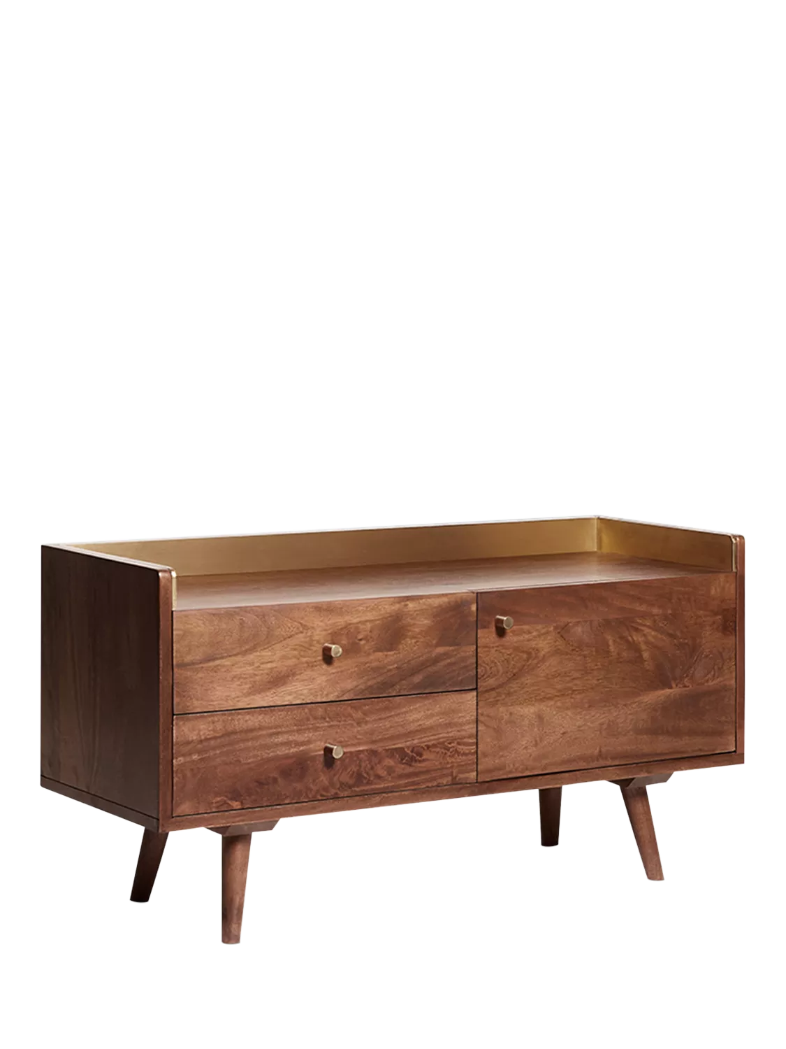 Swoon Fresco media unit light brown mango wood, UK version