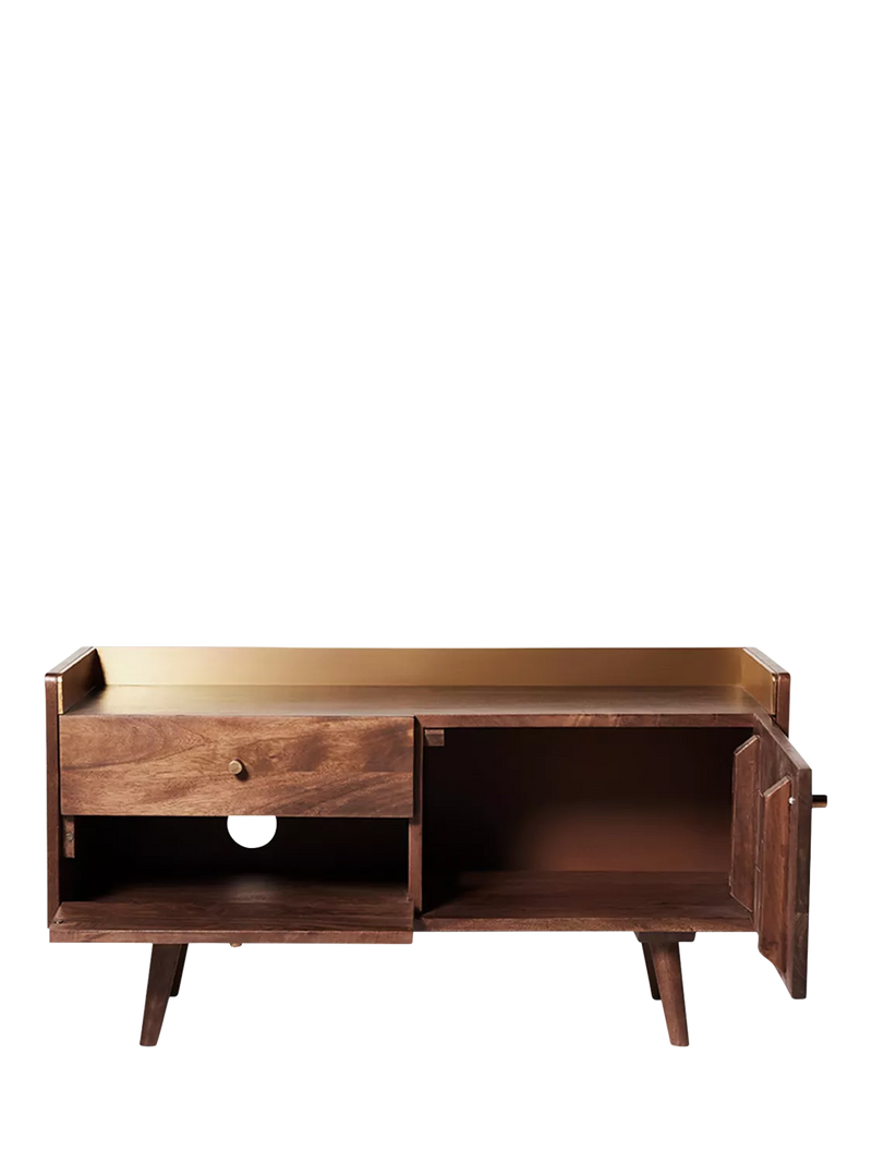 Swoon Fresco media unit light brown mango wood, UK version
