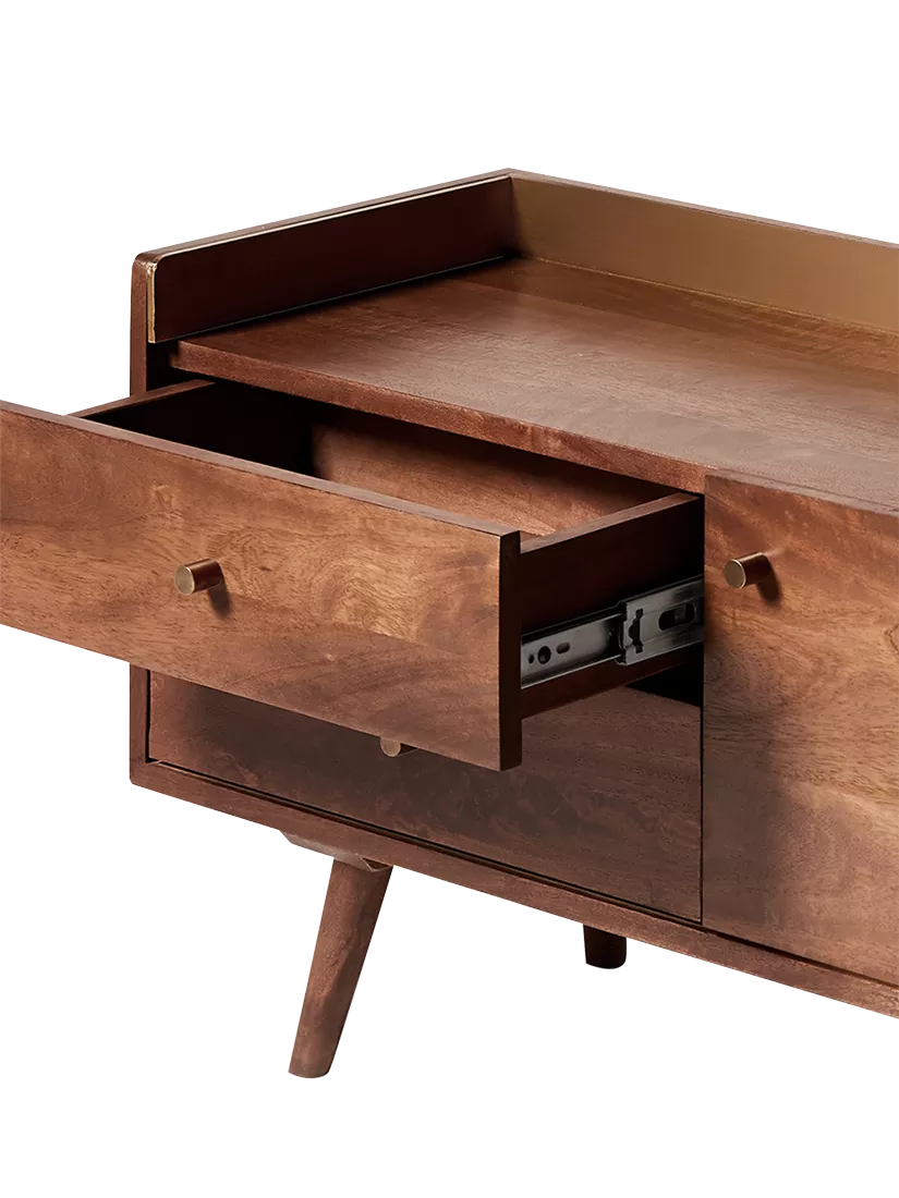 Swoon Fresco media unit light brown mango wood, UK version