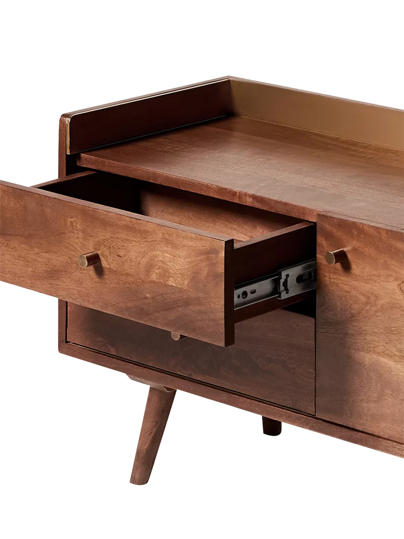 Swoon Fresco media unit light brown mango wood, UK version