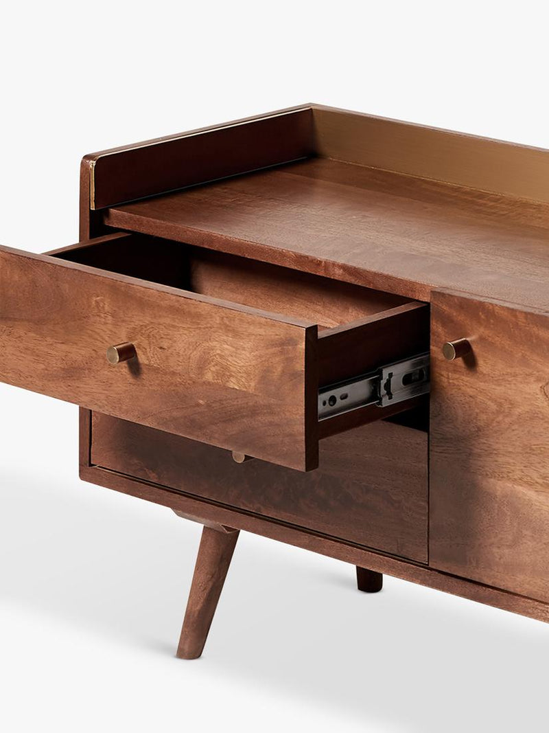 Swoon Fresco media unit light brown mango wood, UK version