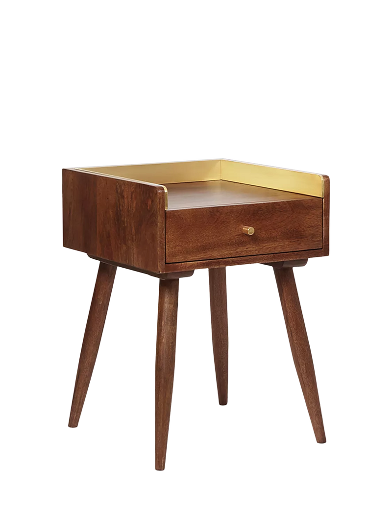 Swoon Fresco side table in light brown (British brand)