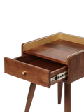 Swoon Fresco side table in light brown (British brand)