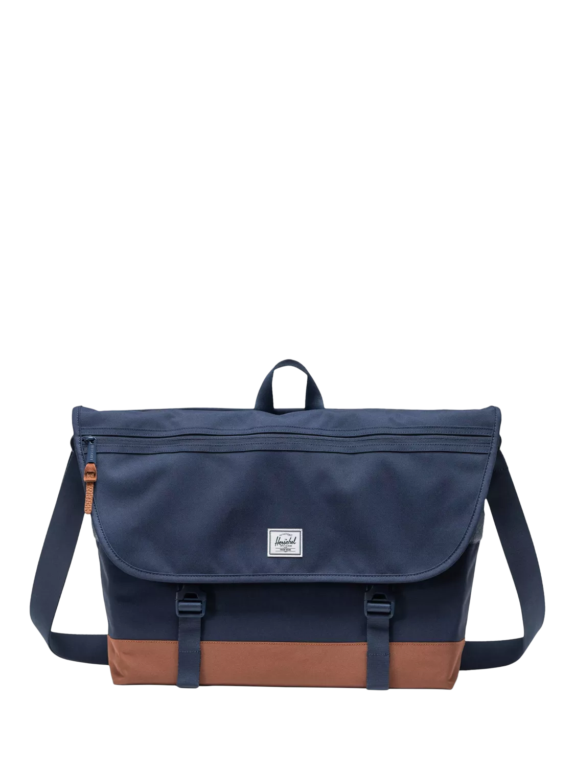Herschel Supply Co. Cove Messenger Bag Black/Saddle Brown 2.5L