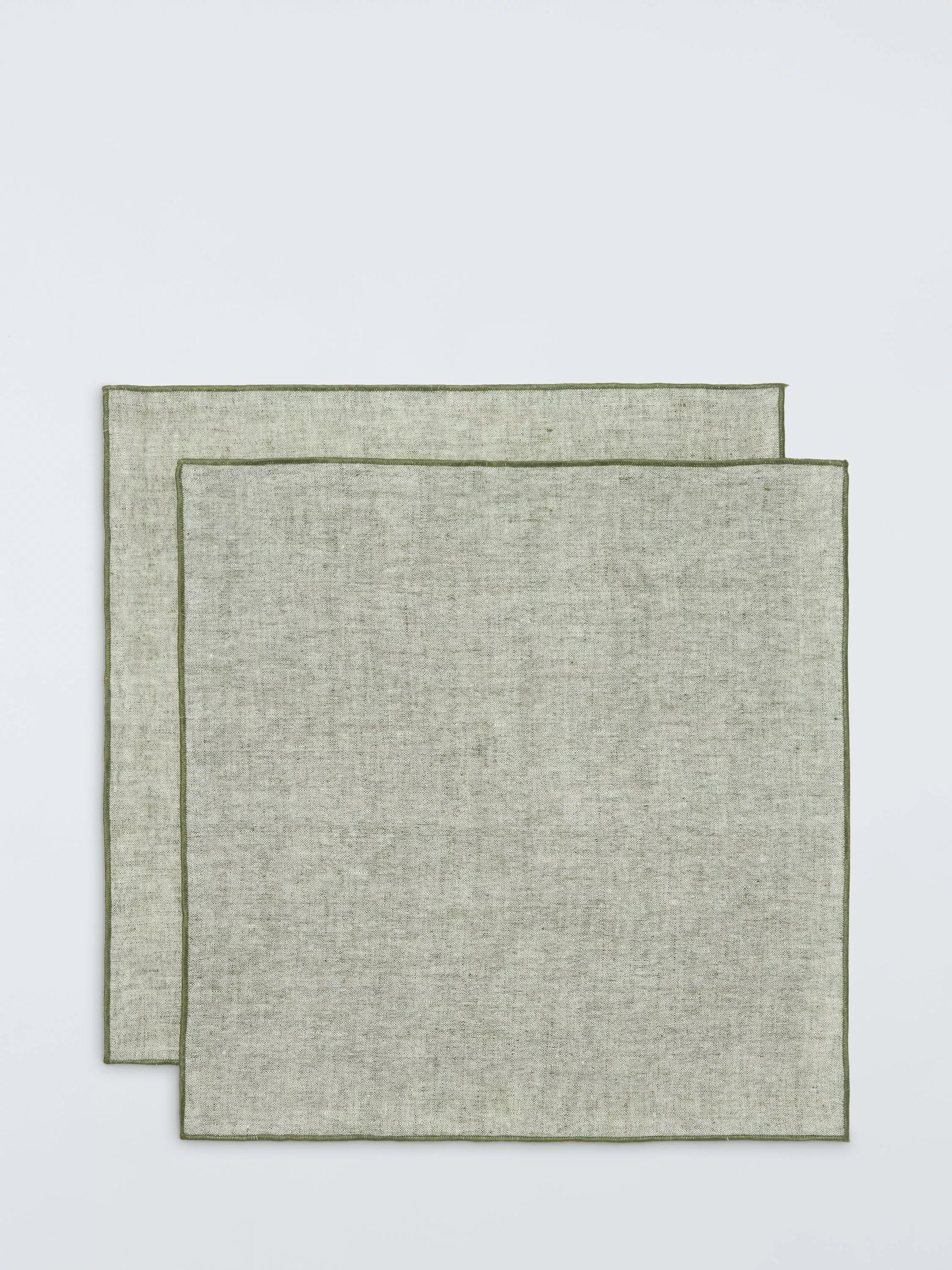 John Lewis farmhouse linen napkin set of 2 avocado, UK version