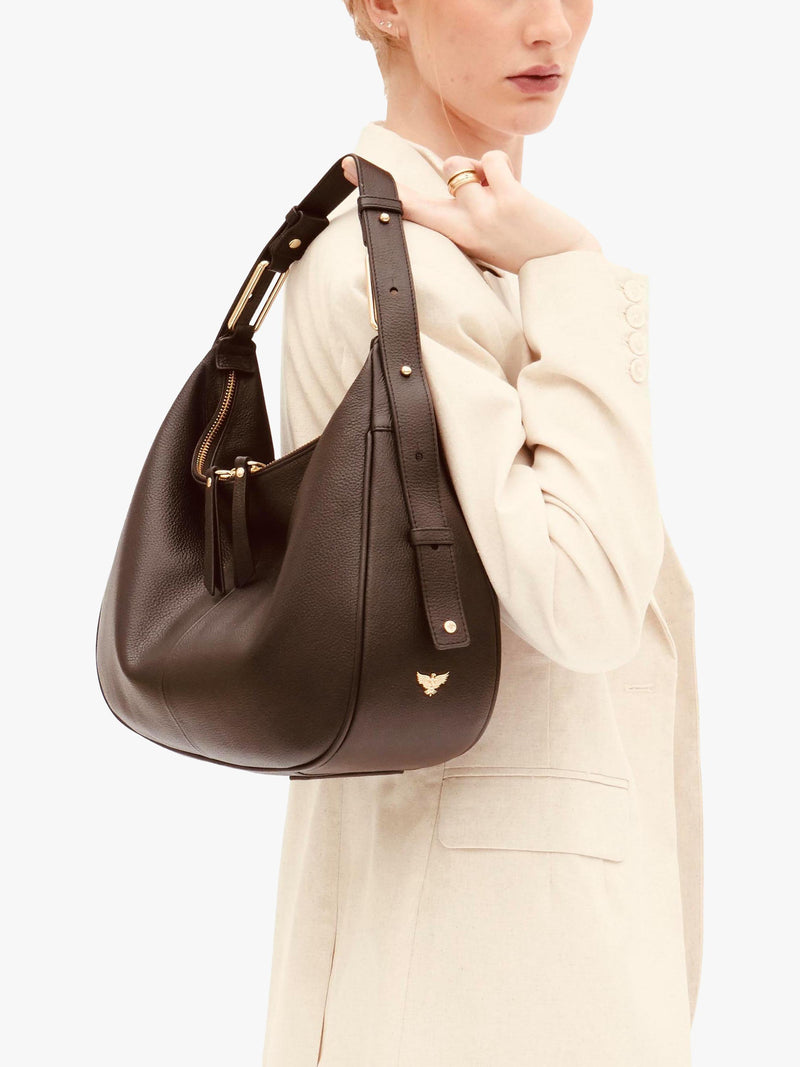 Apatchy London Charlie leather shoulder bag - British product