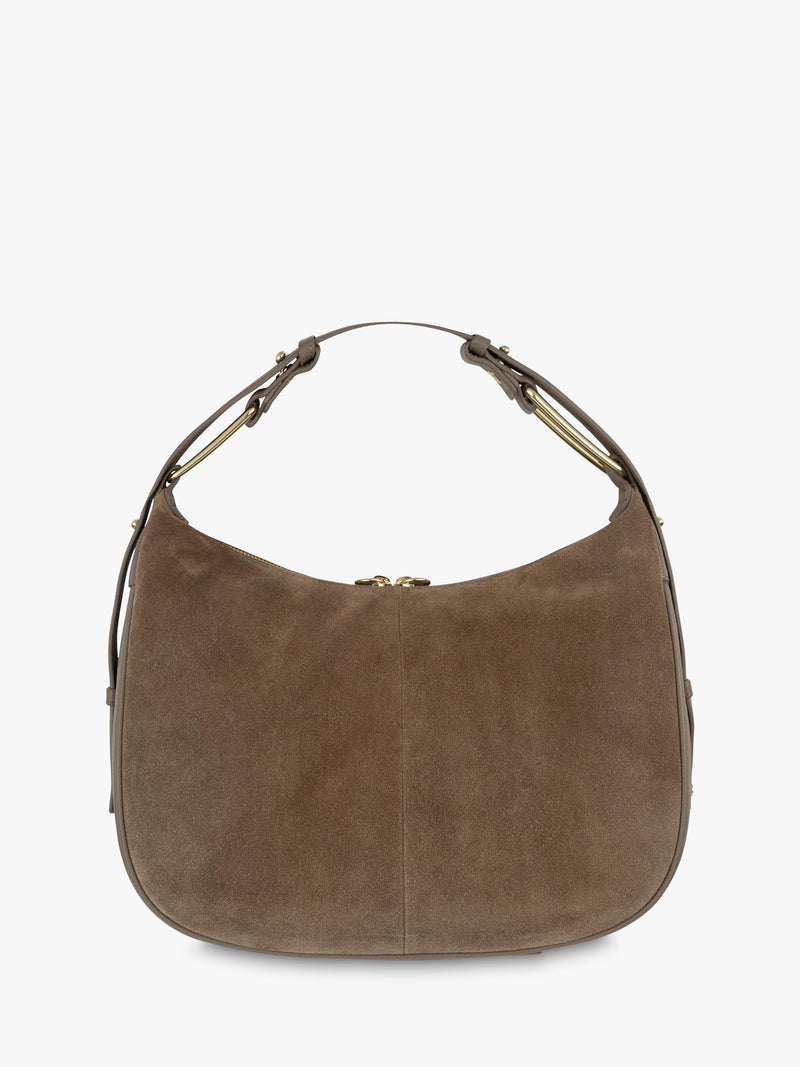 Apatchy London Charlie Suede shoulder bag, imported from the UK