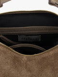 Apatchy London Charlie Suede shoulder bag, imported from the UK