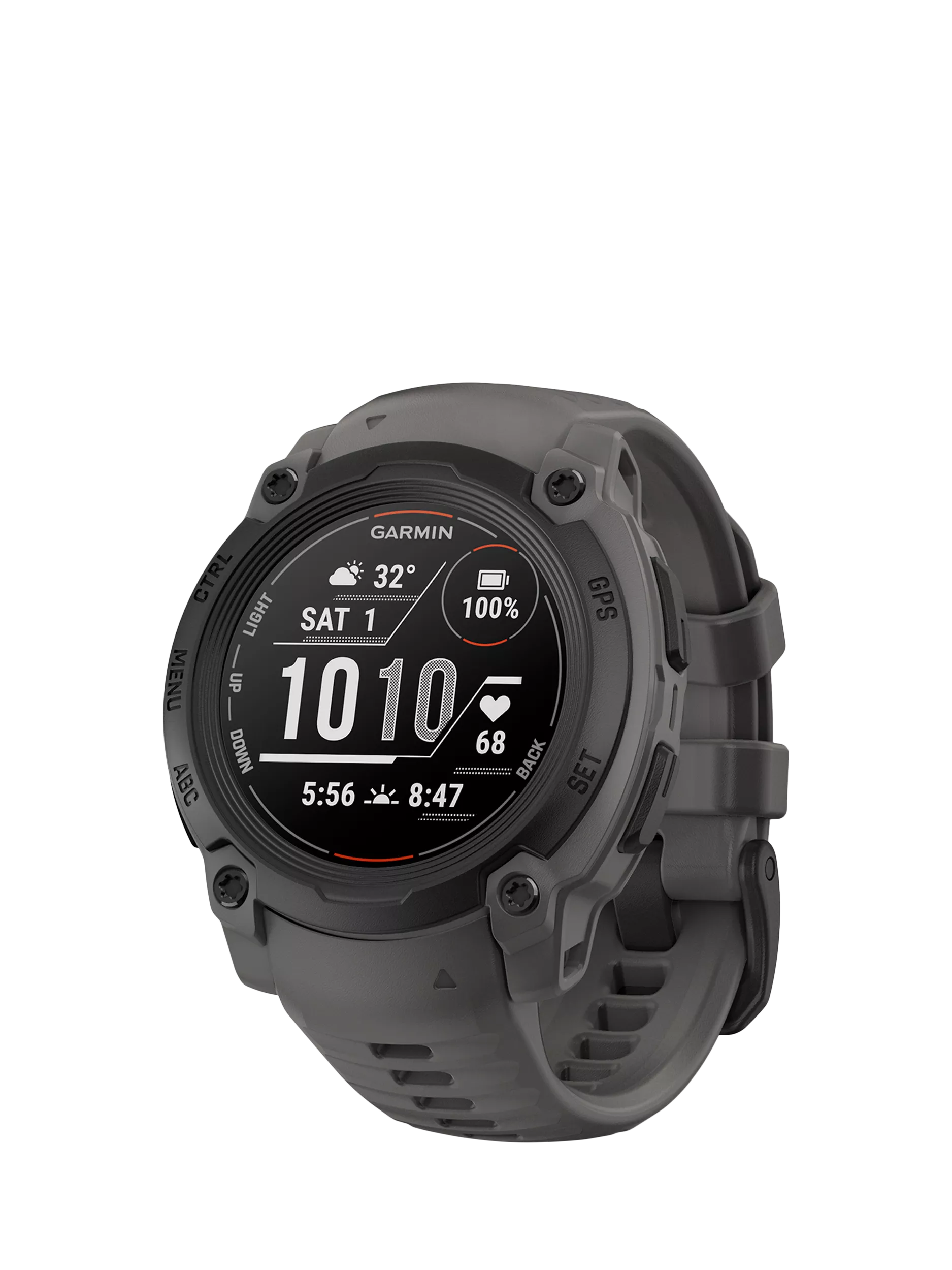 Garmin rugged GPS smartwatch Black/Charcoal 40mm, imported from the UK