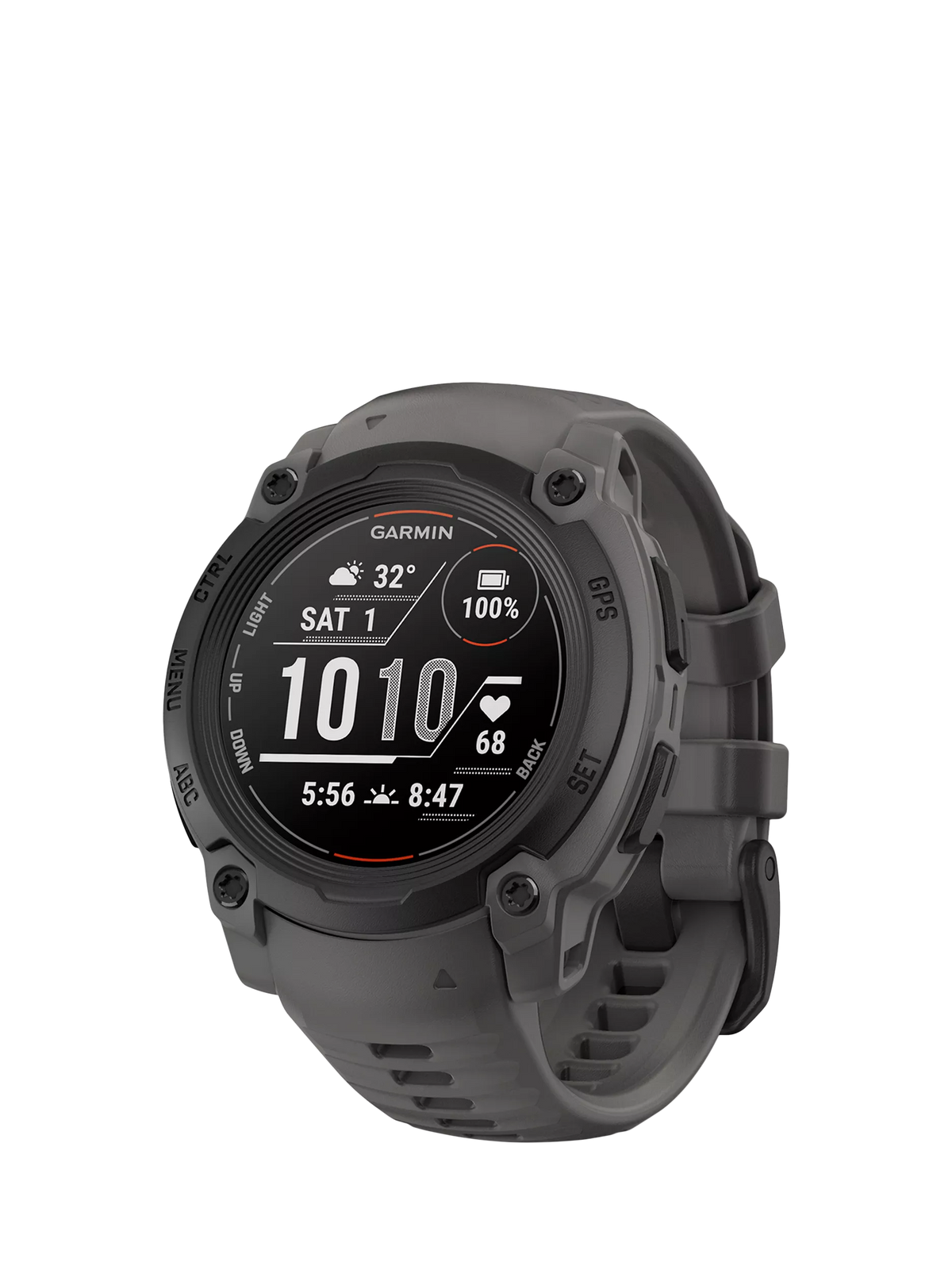 Garmin rugged GPS smartwatch Black/Charcoal 40mm, imported from the UK