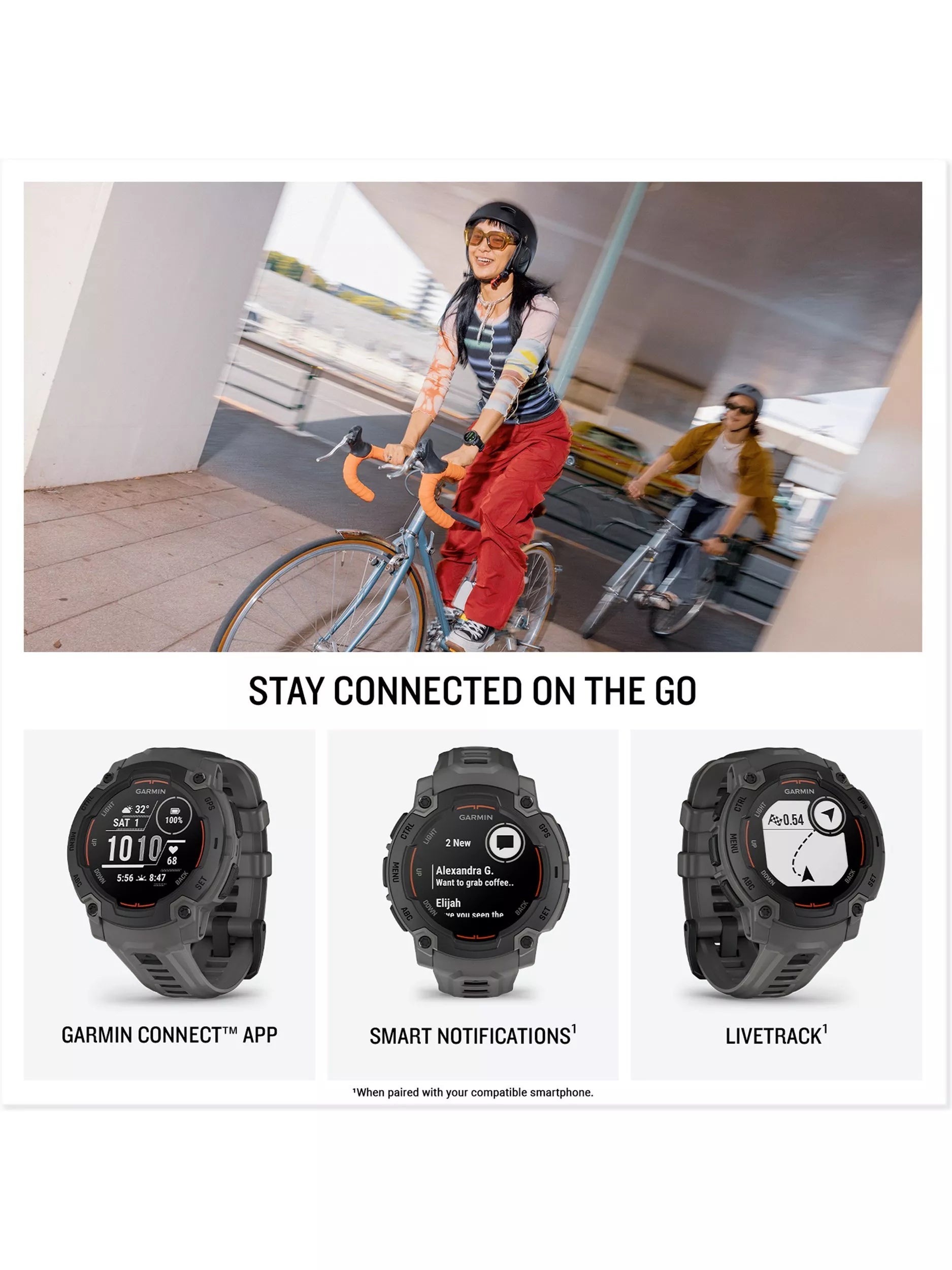 Garmin GPS Smartwatch Instinct E 45mm - British product