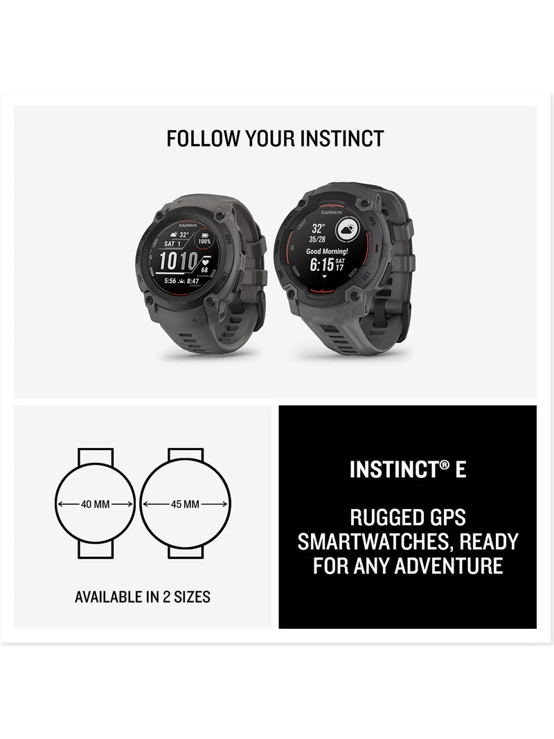 Garmin GPS Smartwatch Instinct E 45mm - British product