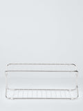 John Lewis chrome shoe rack 2-tier, imported from the UK