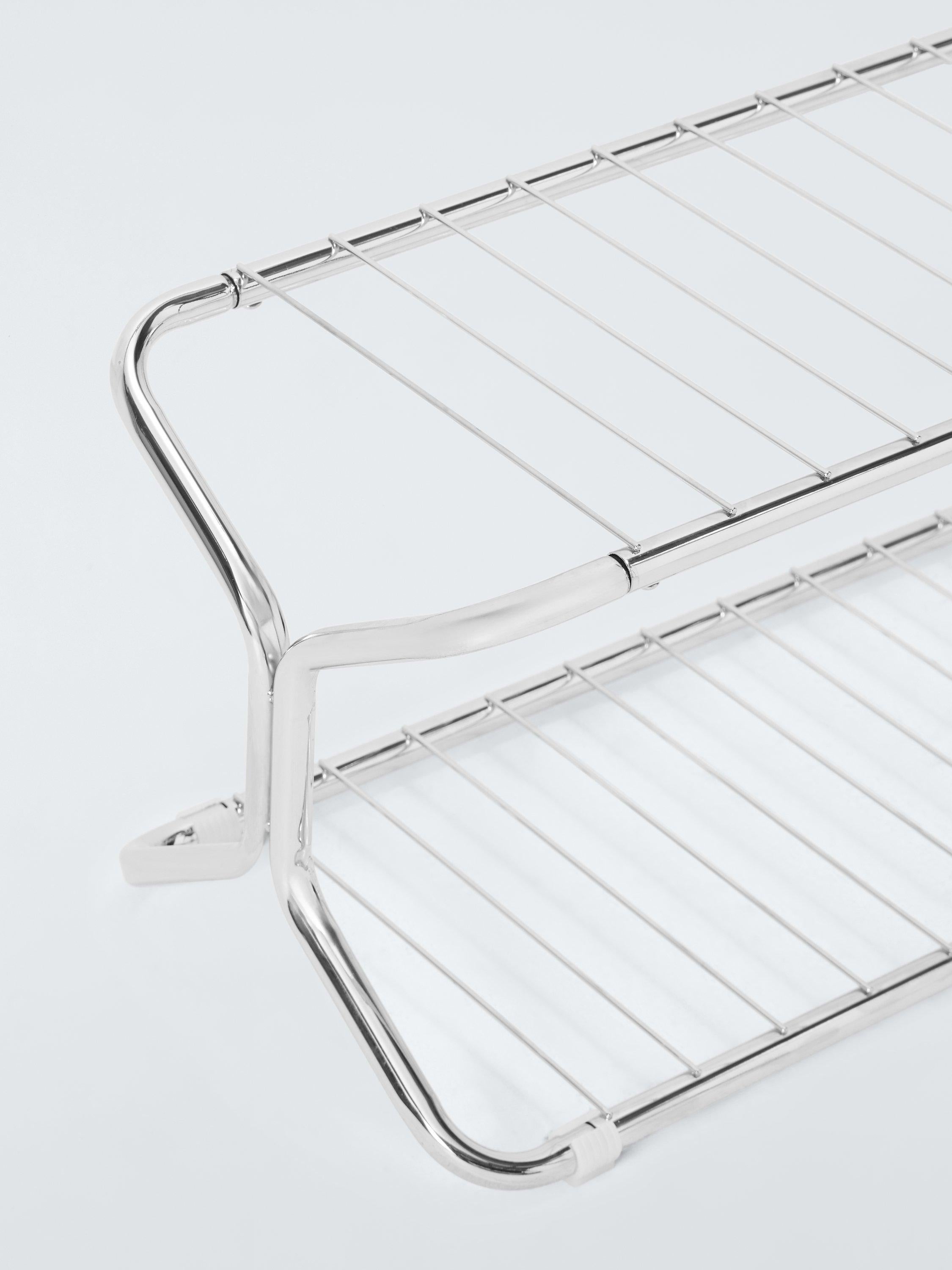 John Lewis chrome shoe rack 2-tier, imported from the UK