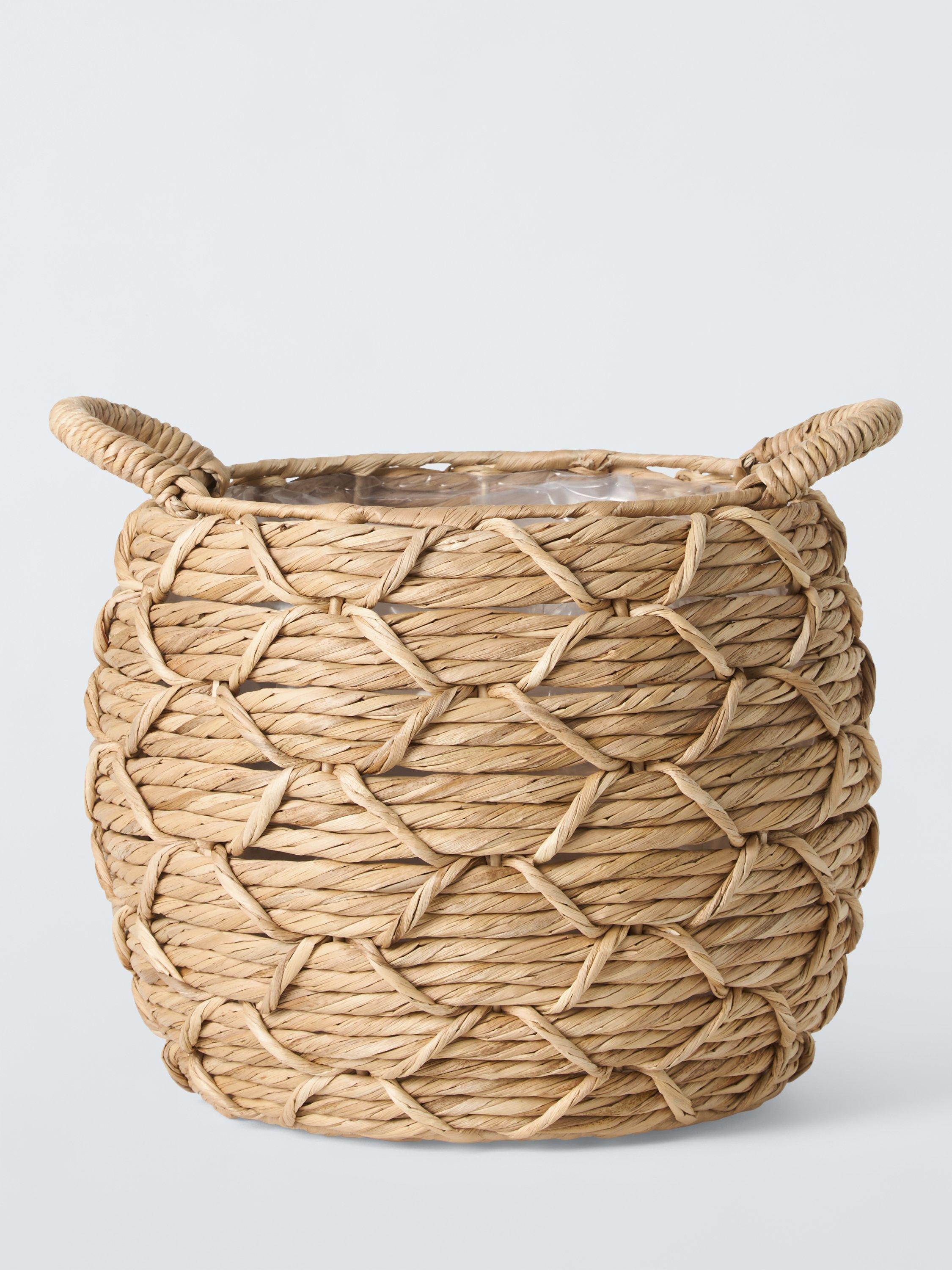 John Lewis bulrush round planter natural, UK version