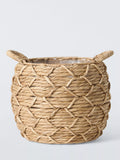 John Lewis bulrush round planter natural, UK version