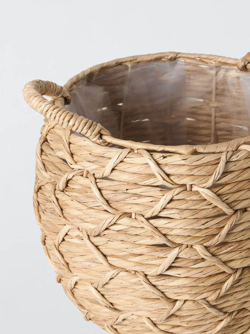 John Lewis bulrush round planter natural, UK version