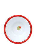 Talking Tables green olive enamel bowl 10cm, UK version