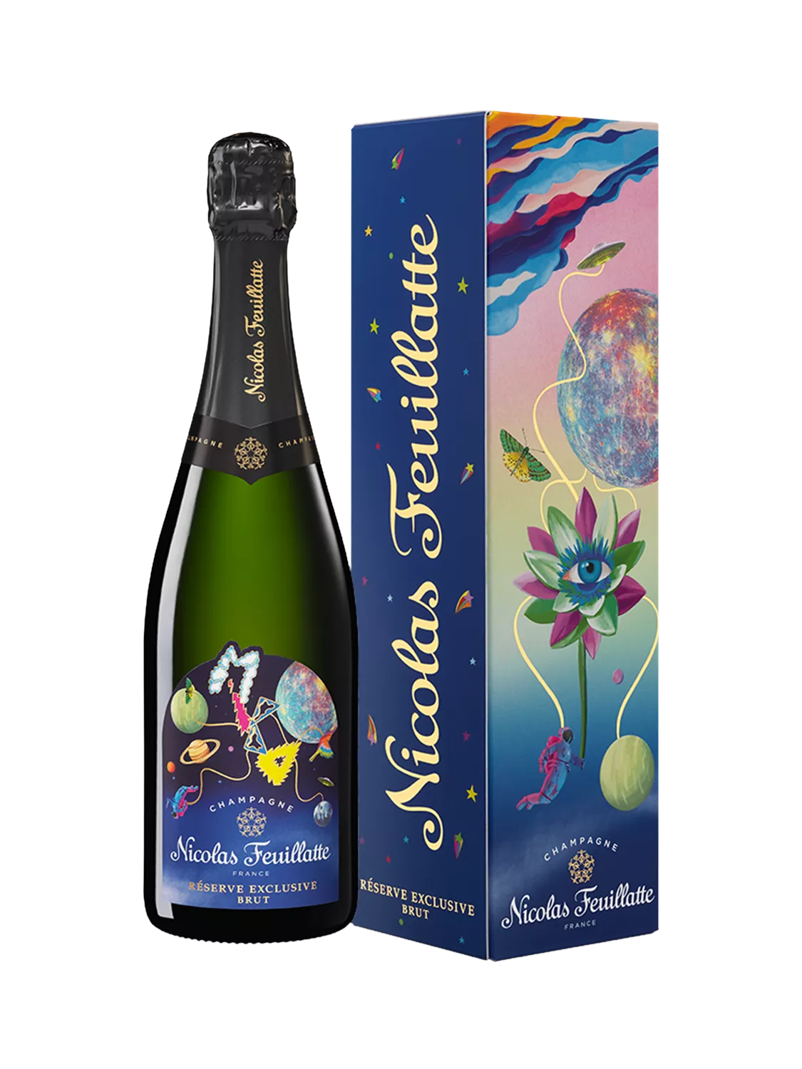 Nicolas Feuillatte limited edition Brut champagne 75cl, UK version
