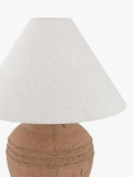 John Lewis Dunstan terracotta table lamp with cream shade - British product