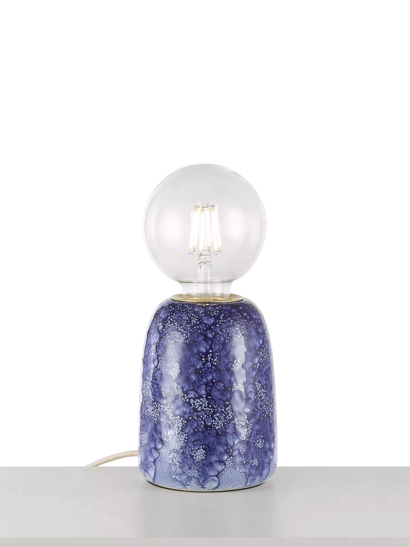 John Lewis Stockley Ceramic Table Lamp, Blue