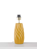 John Lewis Ripple Ceramic Table Lamp Base, Ochre