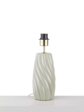 John Lewis Ripple Ceramic Table Lamp Base, Sage