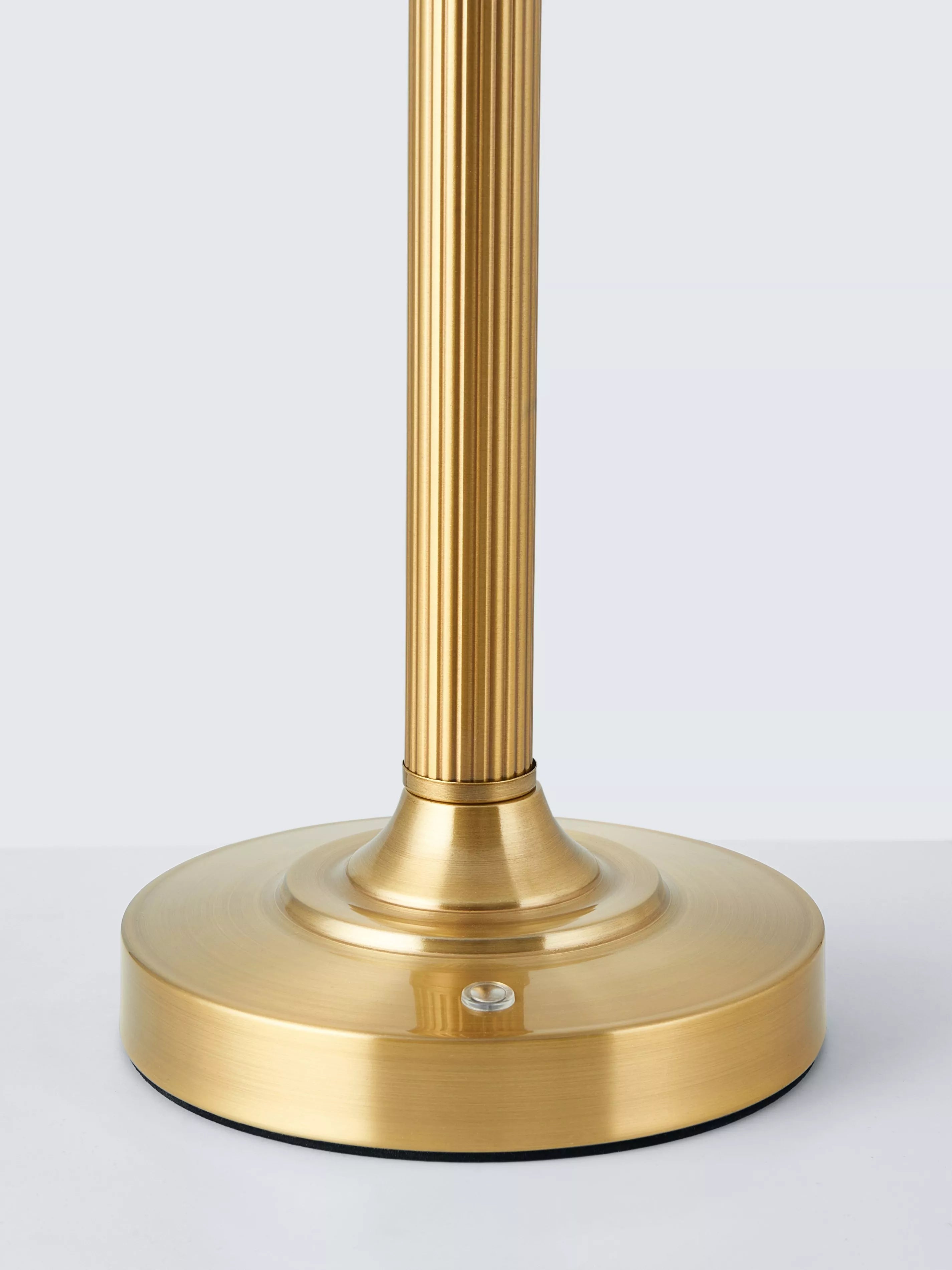 John Lewis Baily large rechargeable table lamp in brass - British product