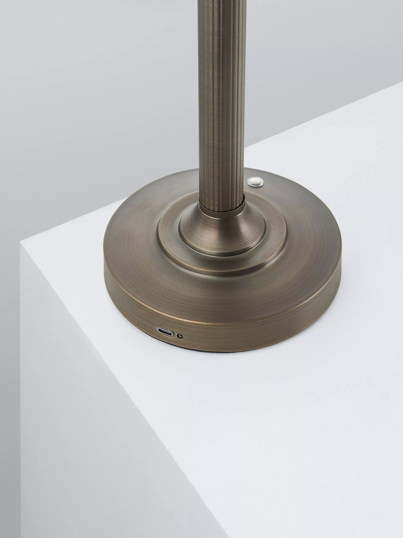 John Lewis Baily large rechargeable table lamp bronze (British brand)