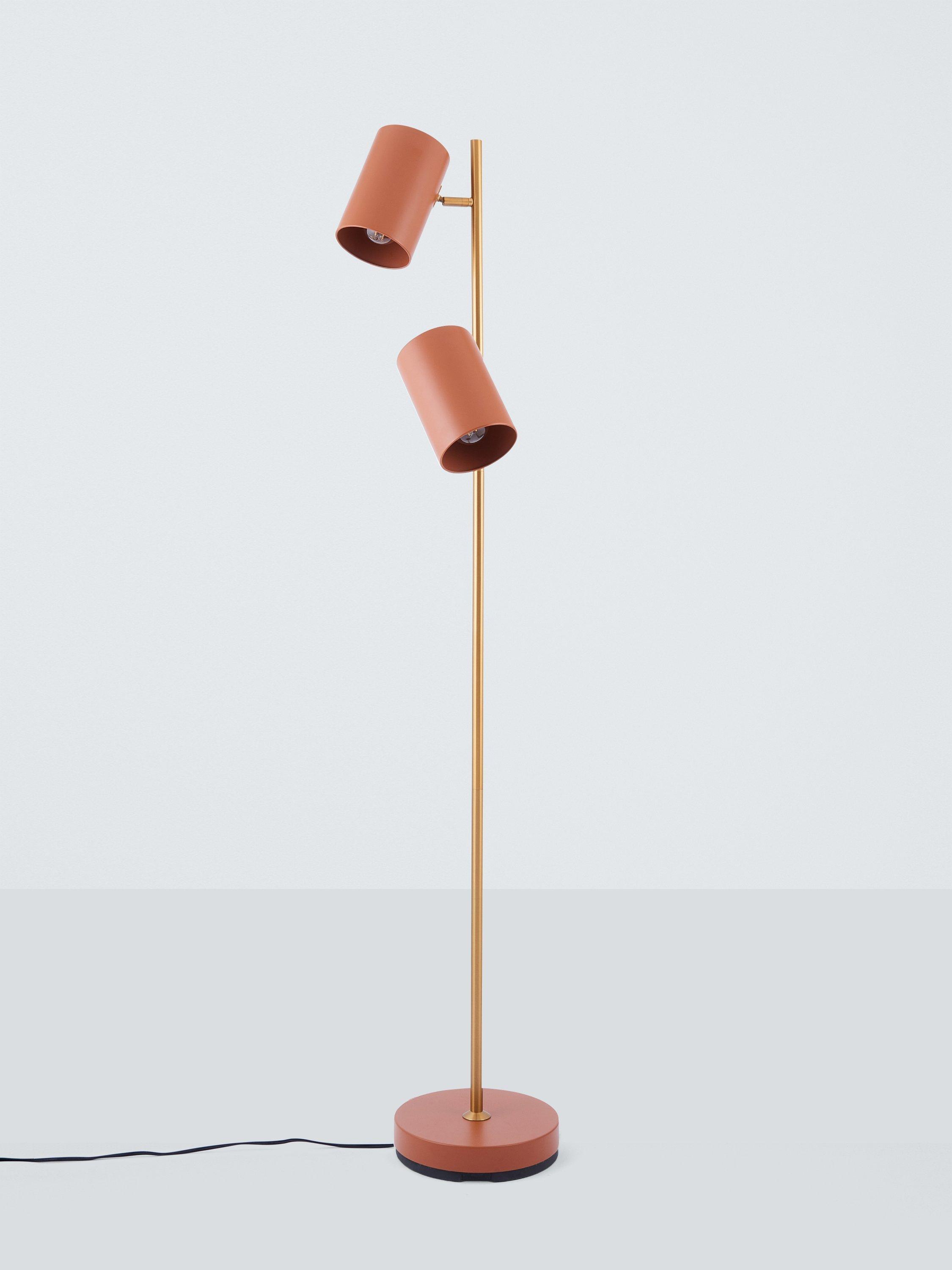 John Lewis metal double arm floor lamp large, imported from the UK