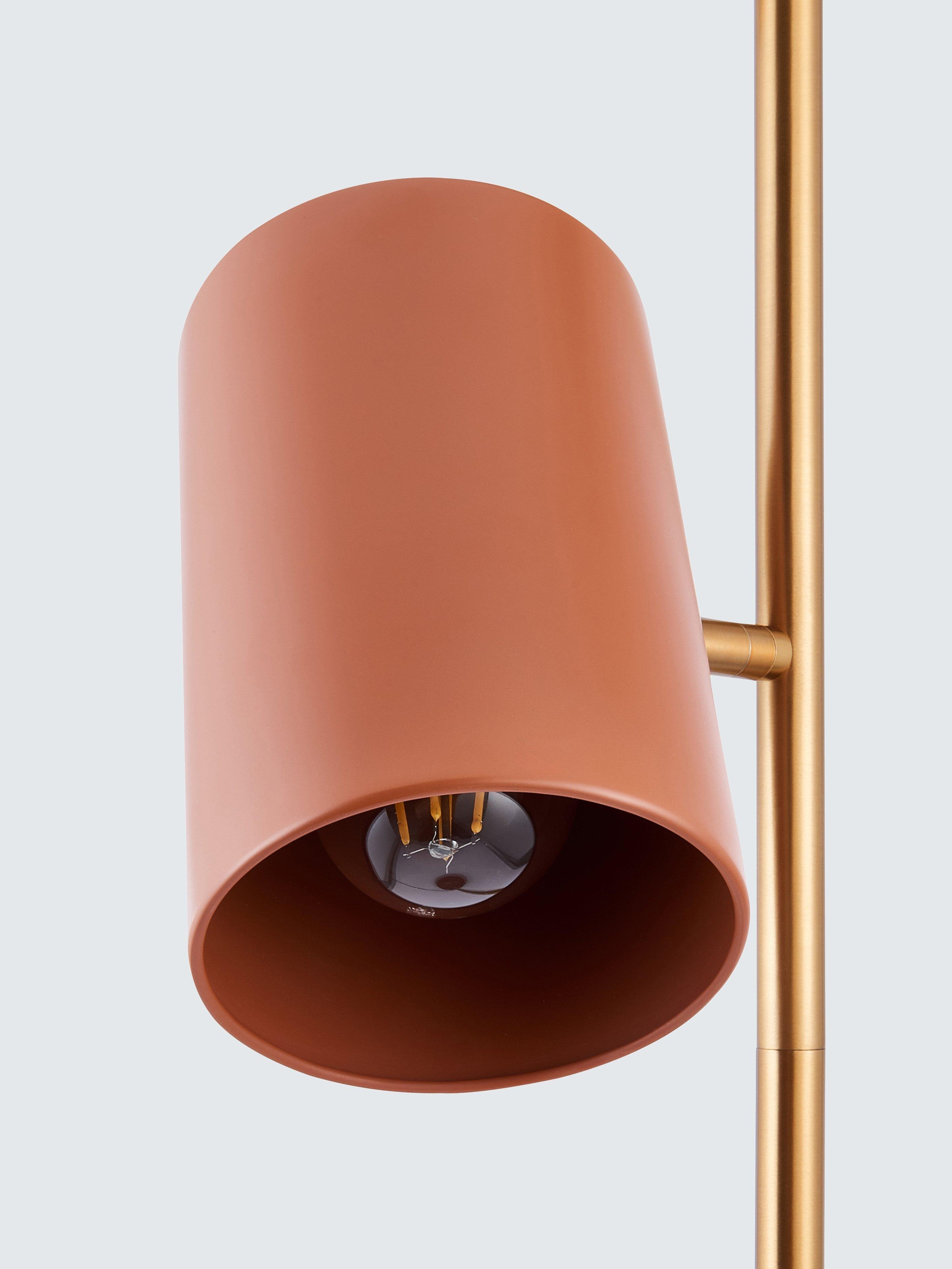 John Lewis metal double arm floor lamp large, imported from the UK