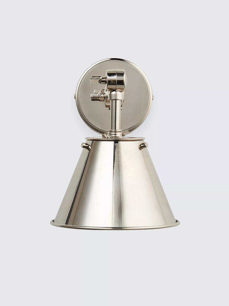 John Lewis Nicolas down lighter wall light nickel - British product