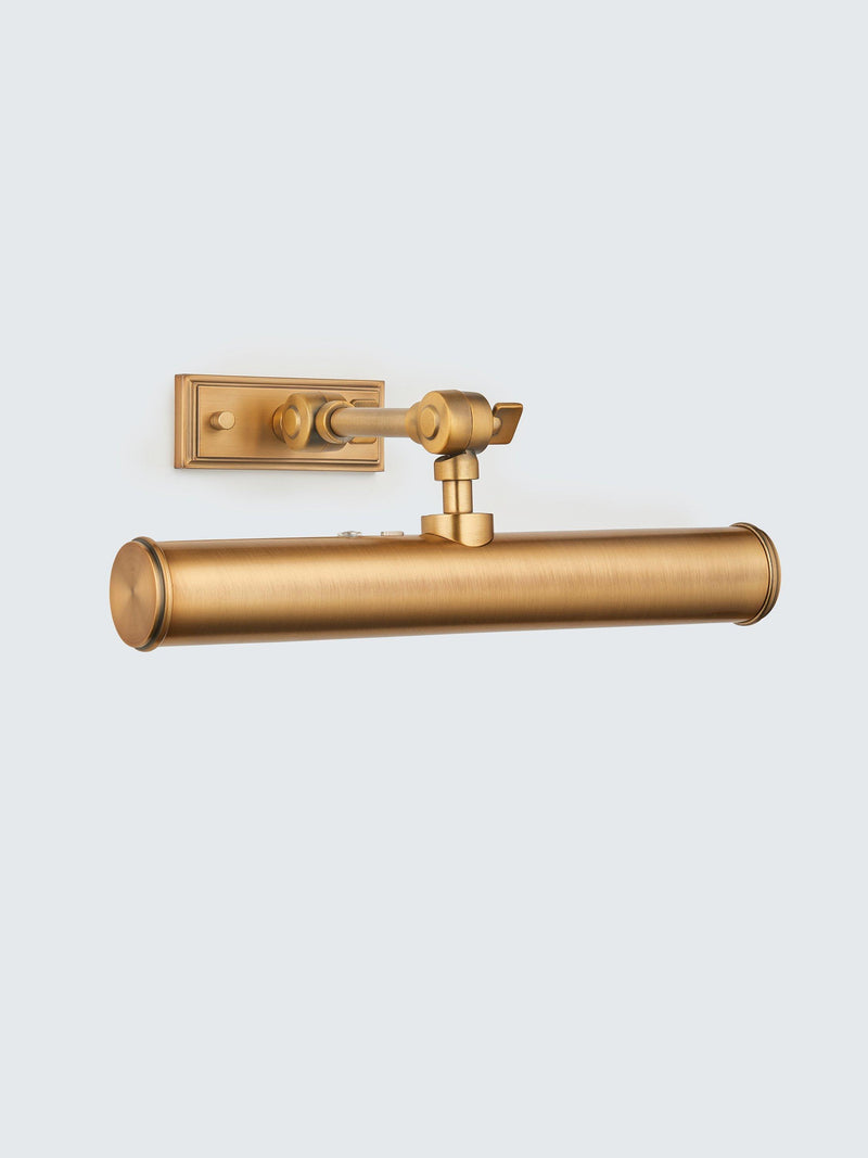 John Lewis Nicolas cordless picture wall light brass, imported from the UK