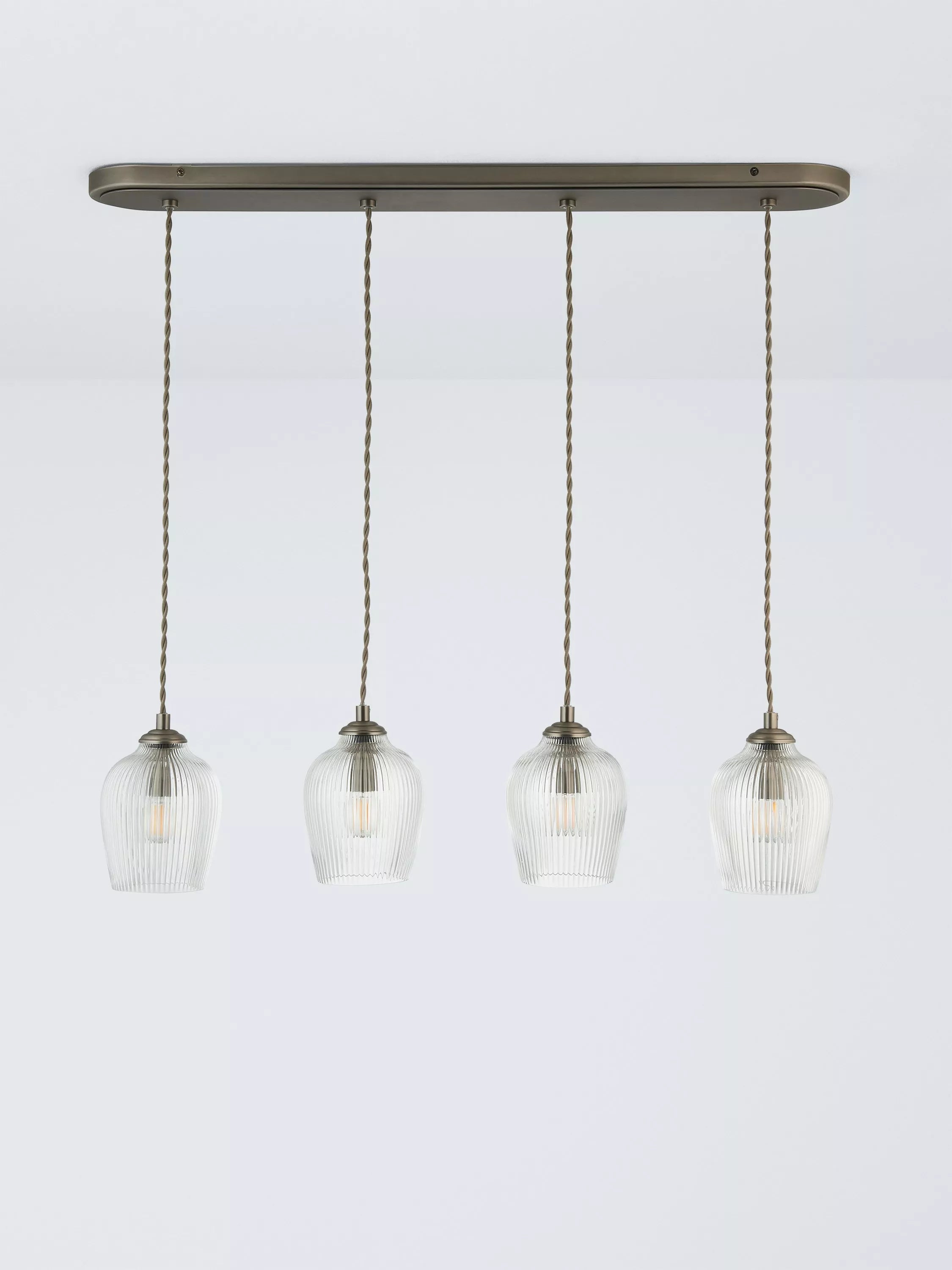 John Lewis Fulbrook 4 glass shade ceiling light - British product