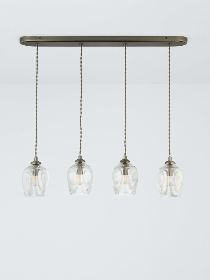 John Lewis Fulbrook 4 glass shade ceiling light - British product