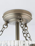 John Lewis Fulbrook ceiling light semi flush clear glass, imported from the UK