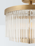 John Lewis Lexton semi-flush ceiling light brass - British product