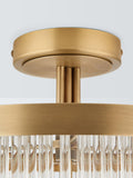 John Lewis Lexton semi-flush ceiling light brass - British product