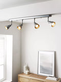 John Lewis ceiling spotlight bar silver 4 bulb, imported from the UK