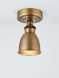 John Lewis Baldwin flush ceiling spotlight antique brass (British brand)