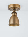 John Lewis Baldwin flush ceiling spotlight antique brass (British brand)