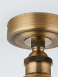 John Lewis Baldwin flush ceiling spotlight antique brass (British brand)