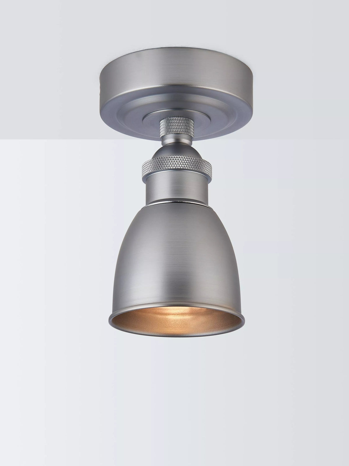 John Lewis Baldwin flush ceiling spotlight antique brass (British brand)