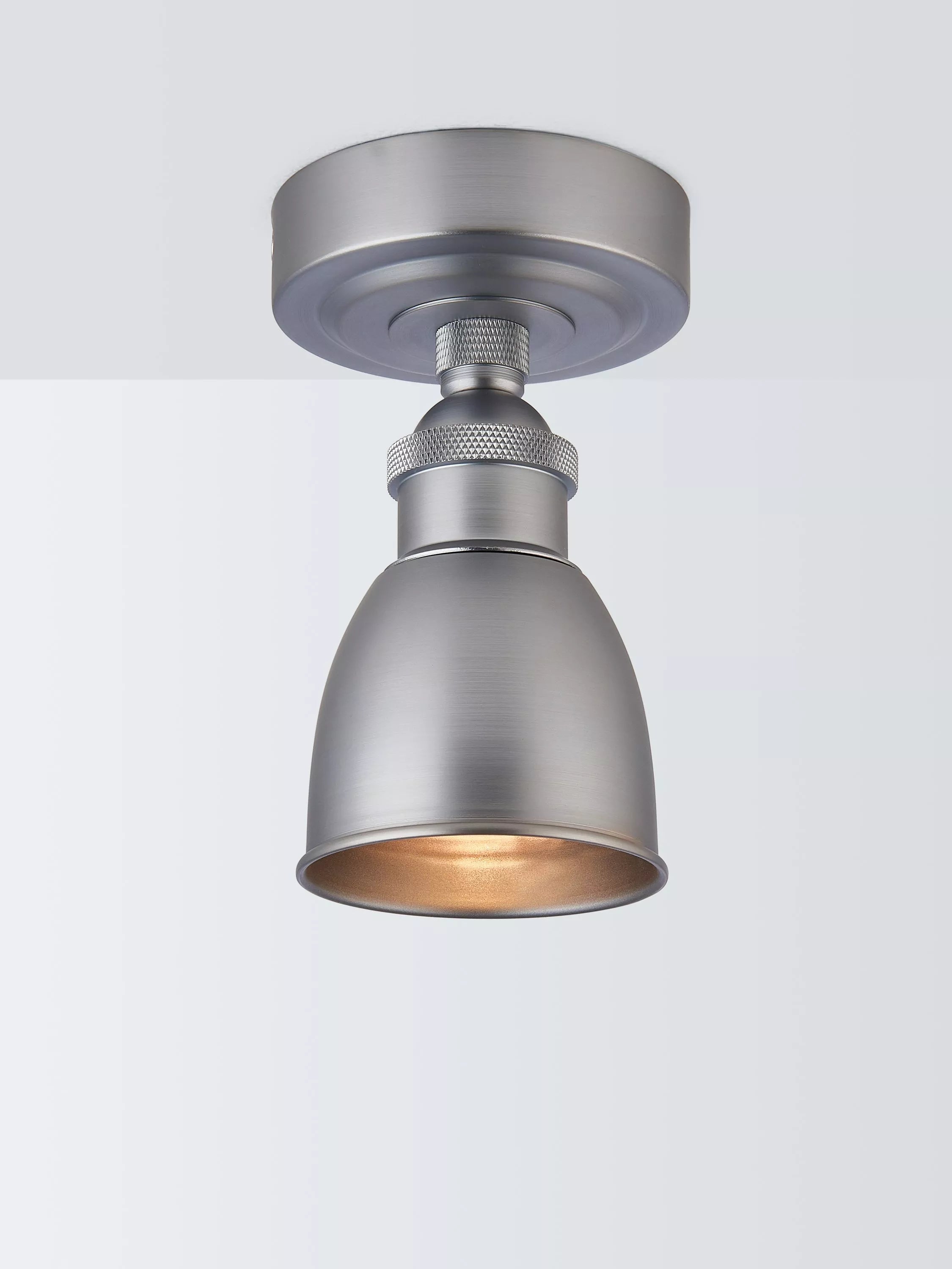John Lewis Baldwin Flush Ceiling Spotlight, Silver