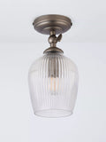 John Lewis Fulbrook clear glass ceiling spotlight, adjustable heads - British product