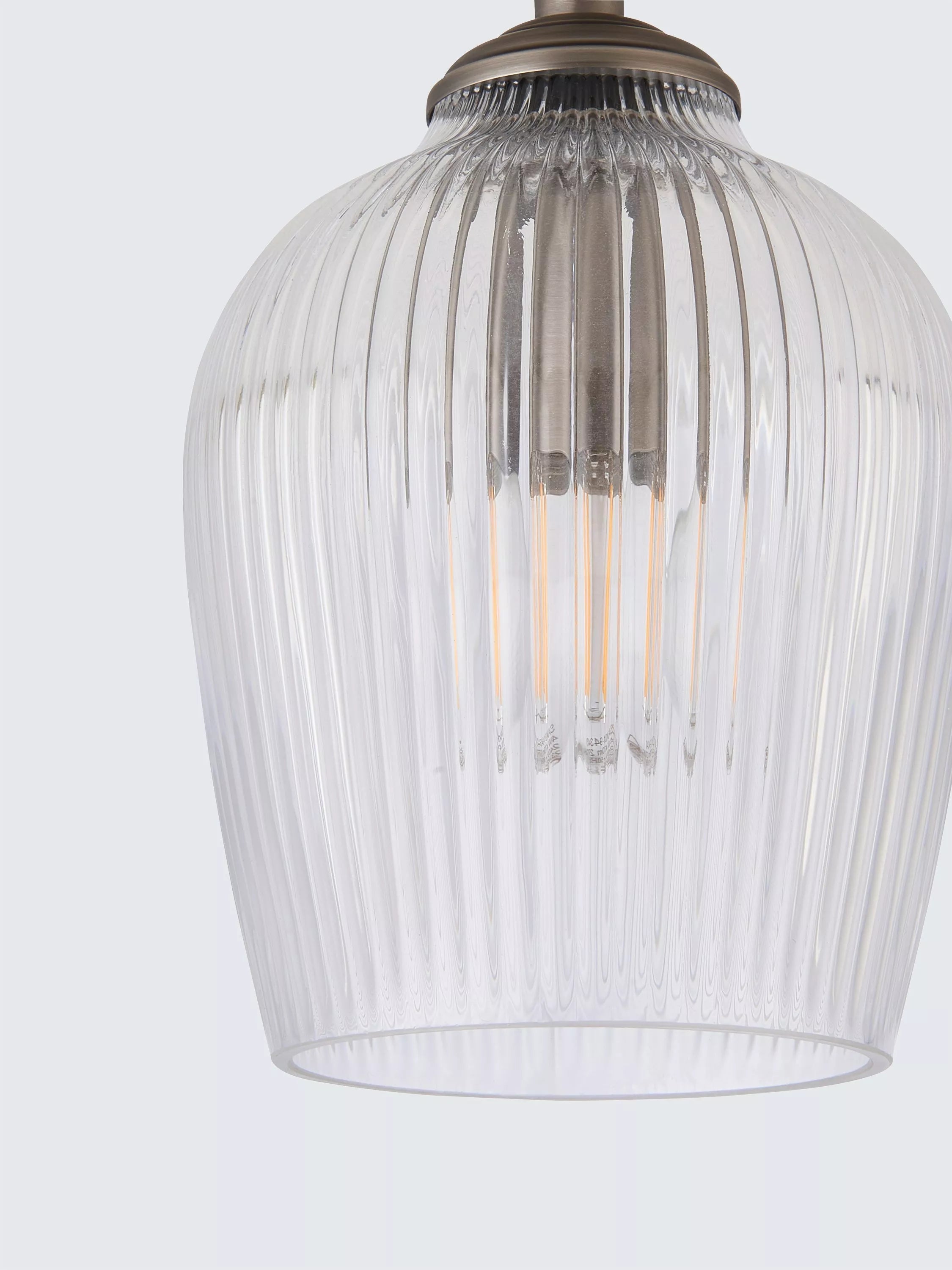 John Lewis Fulbrook clear glass ceiling spotlight, adjustable heads - British product
