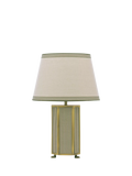 Joules Helmingham striped table lamp light green, imported from the UK
