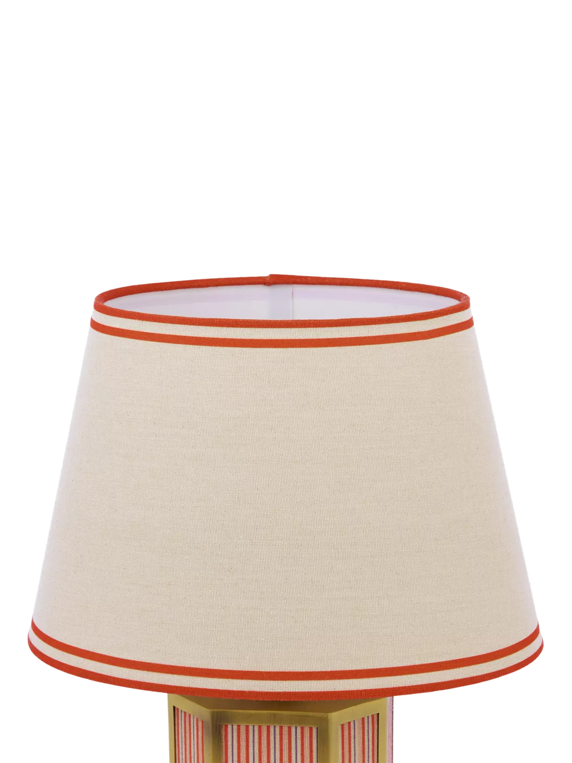 Joules Helmingham claw foot table lamp bright red, imported from the UK
