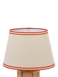Joules Helmingham claw foot table lamp bright red, imported from the UK